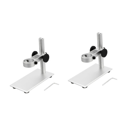 ULTECHNOVO 2pcs Microscope Stand Microscope Lifting Stand Microscope Lifting Support Microscope Lifting Base Braces Microscope Boom Stand Microscopes USB Adjustable Aluminum Alloy Universal