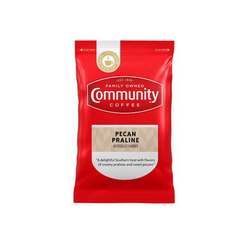 Community Coffee Pecan Praline Flavored, Medium Roast Pre-Measured Coffee Packs, 3.0 Ounce Bag (Box of 20) Community Coffee Pecan Praline Flavored, Medium Roast Pre-Measured Coffee Packs, 3.0 Ounce Bag (Box of 20)