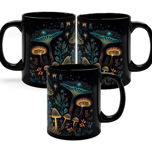 ivebed Bioluminescent Fungi Magic Mushroom Mug, Mushroom Mug, Black Mushroom Coffee Cup, Novelty Coffee Mugs, Cute Bioluminescent Mushroom Gifts, Gifts For Mushroom Lovers (Color : 3PCS) ivebed Bioluminescent Fungi Magic Mushroom Mug, Mushroom Mug, Black Mushroom Coffee Cup, Novelty Coffee Mugs, Cute Bioluminescent Mushroom Gifts, Gifts For Mushroom Lovers (Color : 3PCS)