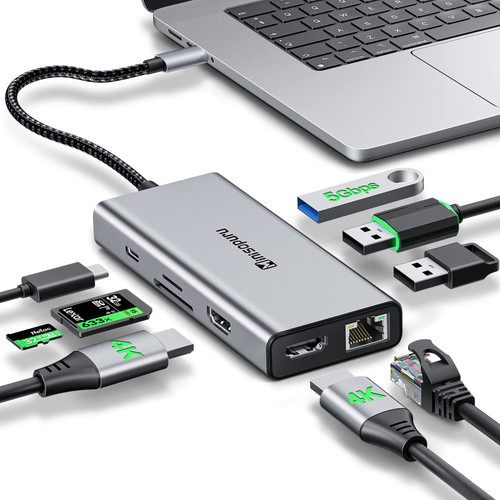 USB C Docking Station Dual Monitor, 9 in 1 Laptop Docking Station for MacBook Pro/Surface/XPS/HP, USB C Dock USB C Multiport Adapter with Dual 4K@60Hz, 3 X USB, Gigabit Ethernet,100W PD, SD/TF USB C Docking Station Dual Monitor, 9 in 1 Laptop Docking Station for MacBook Pro/Surface/XPS/HP, USB C Dock USB C Multiport Adapter with Dual 4K@60Hz, 3 X USB, Gigabit Ethernet,100W PD, SD/TF