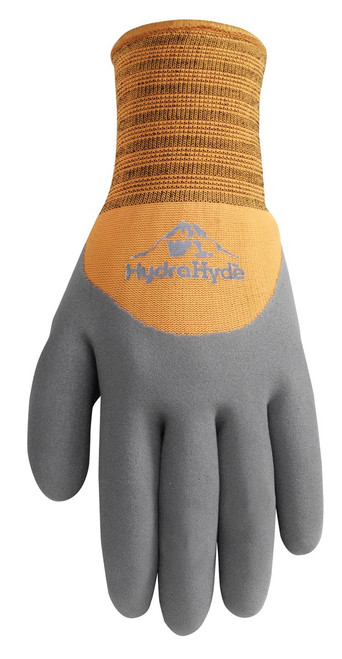 Men's HydraHyde Cold Weather Work Gloves, Water-Resistant Latex Coating, Large (Wells Lamont 555L)