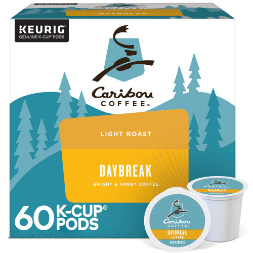 Caribou Coffee Daybreak Morning Blend Keurig Single-Serve K-Cup Pod, Light Roast Coffee, 60 Count (6 Packs of 10) Caribou Coffee Daybreak Morning Blend Keurig Single-Serve K-Cup Pod, Light Roast Coffee, 60 Count (6 Packs of 10)