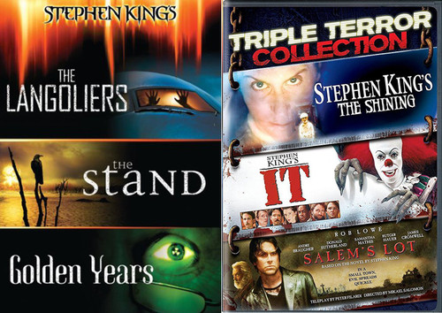 It Stephen King Collection + The Langoliers / The Stand / Golden Years / The Shining / Salem's Lot DVD set the Master of Horror Feature 6 movie bundle