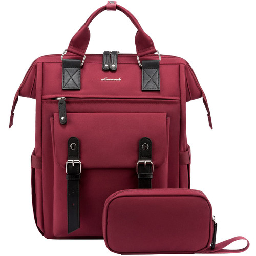 LOVEVOOK Laptop Backpack for Women Work Travel Backpack College Backpack Business Commuter Computer Bag Teacher Doctor Nurse Bags Purse, 17 Inch, Wine Red-black LOVEVOOK Laptop Backpack for Women Work Travel Backpack College Backpack Business Commuter Computer Bag Teacher Doctor Nurse Bags Purse, 17 Inch, Wine Red-black