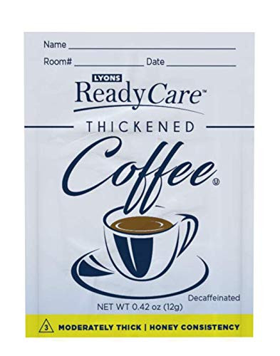 Lyons ReadyCare Thickened Coffee Packets for Dysphagia & Swallowing Difficulty - Honey Consistency, Level 3 Moderately Thick (75 Pack)