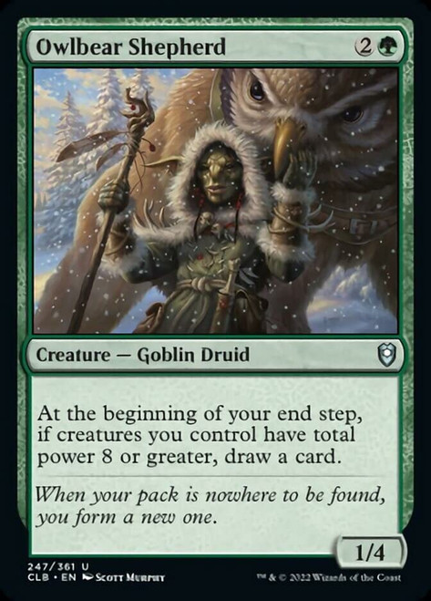 Magic: the Gathering - Owlbear Shepherd (247) - Foil - Battle for Baldur's Gate