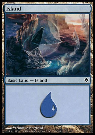 Magic The Gathering - Island - Full Art (236) - Zendikar