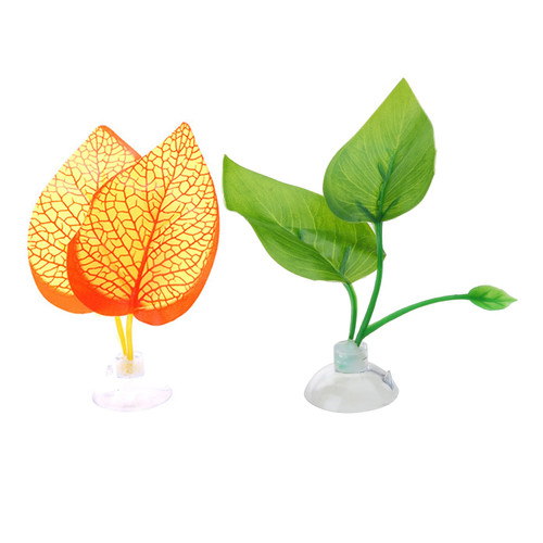 Bydezcon 2PCS Fishtanks Decorations for Betta Resting Bed Leaf Hammock Spawning Pad for Bettas Simulation Habitats AquaticPlant Aquariums Decoration for Betta Fish