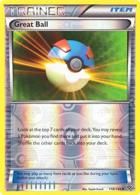 Pokemon - Great Ball (118/146) - XY - Reverse Holo Pokemon - Great Ball (118/146) - XY - Reverse Holo
