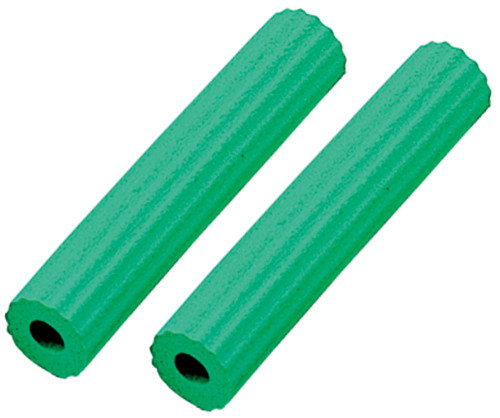 Okabe Tableware Manufacturing Sponge Handle for Spoon and Forks Spoon Helper Fork Helper Made in Japan (Green, Dia:0.7inch (Hole0.33inch))