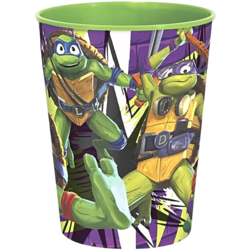 Unique Industries Teenage Mutant Ninja Turtles Plastic Stadium Cup - 16oz, 1 Count | Perfect Party Drinkware for Events and Celebrations