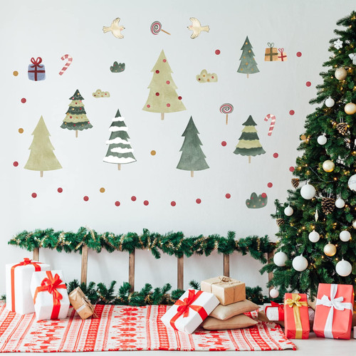 Christmas Wall Decal Christmas Tree Wall Decals Stickers Xmas Gift Wall Stickers Christmas Tree Vinyl Stickers Christmas Wall Decoration Stickers for Living Room Bedroom Home Art Decor Christmas Wall Decal Christmas Tree Wall Decals Stickers Xmas Gift Wall Stickers Christmas Tree Vinyl Stickers Christmas Wall Decoration Stickers for Living Room Bedroom Home Art Decor