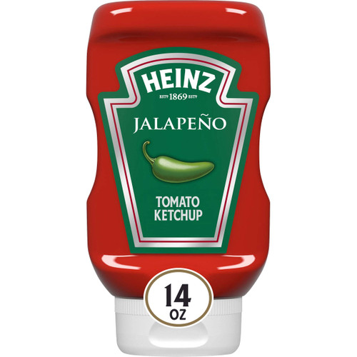 Heinz Jalapeno Tomato Ketchup Blended with Jalapeno (14 oz Bottle)