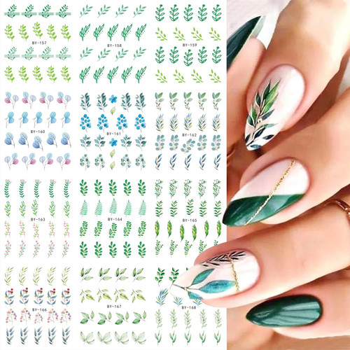 MAIOUSU STORE 12 Sheets Flower Leaf Water Transfer Nail Decals Fresh Nail Stickers Blooming Flowers Floral Leaf DIY Nail Art Stickers Watermark Nail Designs Manicure Stickers Nail Art Accessories(17) MAIOUSU STORE 12 Sheets Flower Leaf Water Transfer Nail Decals Fresh Nail Stickers Blooming Flowers Floral Leaf DIY Nail Art Stickers Watermark Nail Designs Manicure Stickers Nail Art Accessories(17)