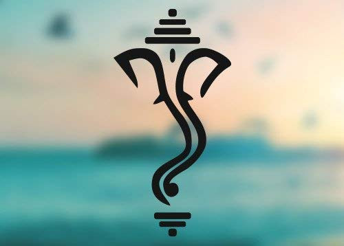 Ganesh Elephant - Vinyl Decal - Car Phone Helmet Bumper Sticker Decal