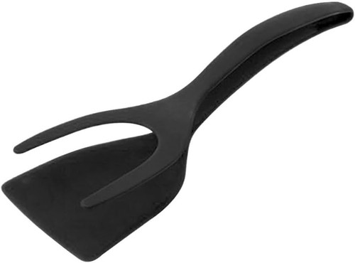 2 in 1 Spatula and Tongs Simply Flip,Tong Spatula Flipper Combo Over Easy Egg Flipper Toaster,Grip and Flip Spatula Tongs Turner, Egg Spatula for Steak Omelette Pancake Egg Frying BBQ (Black (1 PCS)) 2 in 1 Spatula and Tongs Simply Flip,Tong Spatula Flipper Combo Over Easy Egg Flipper Toaster,Grip and Flip Spatula Tongs Turner, Egg Spatula for Steak Omelette Pancake Egg Frying BBQ (Black (1 PCS))