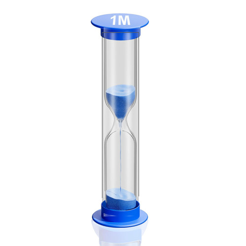 YLTIMER 1 Minute Sand Timer Hourglass, Unbreakable Octagon Sand Clock, Plastic Sand Watch 1 Min for Classroom Games Kitchen