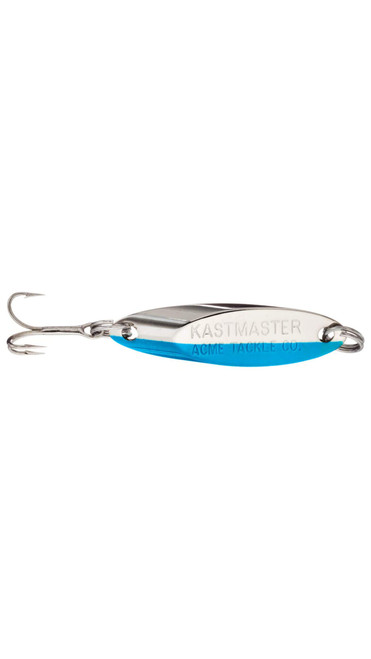 acme Kastmaster Fishing Lure, Chrome/Neon Blue, 1/4 oz.