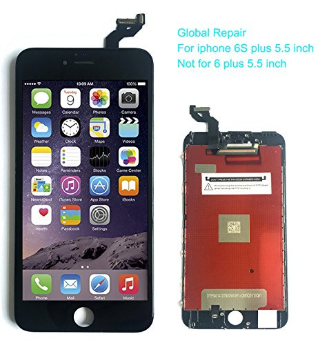 passionTR Screen Replacement Fits iPhone 6S Plus 5.5 Inch LCD Screen Display Digitizer Assembly Full Complete Front Glass 3D Touch Screen (Black)