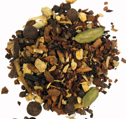 Nelson's Tea - Chai Latte (Caffeine Free) - Honeybush, cinnamon, cardamom seeds, clove, ginger root, allspice, cardamom pods, toasted coconut, licorice root, peppercorn, orange peel, and natural flavoring (Sample)