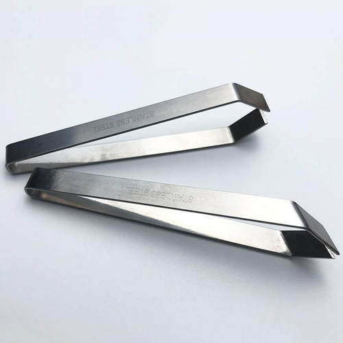 FRJINIE Fish Bone Tweezers Set, Garlic Peeler Garlic Tweezer Remover Tool Tongs for Cooking Practical Gadgets Vegetables Tools (2PC (Flat+Oblique))