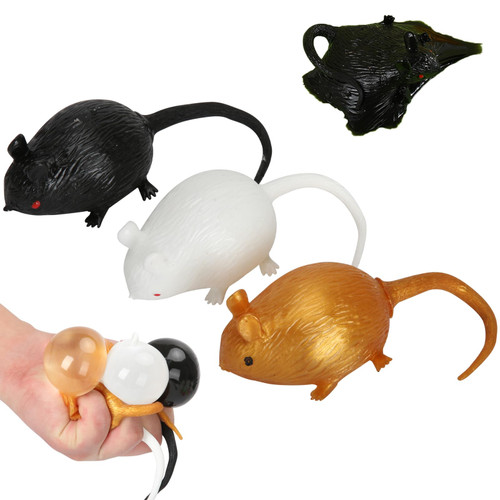 3 Pack Mouse Splat Stress Ball Squishy Toys, Prank Stress Relief Sticky Balls Squishies Fun Toy for Children, Sensory Balls Squeeze Fidget Balls for Kids and Adults