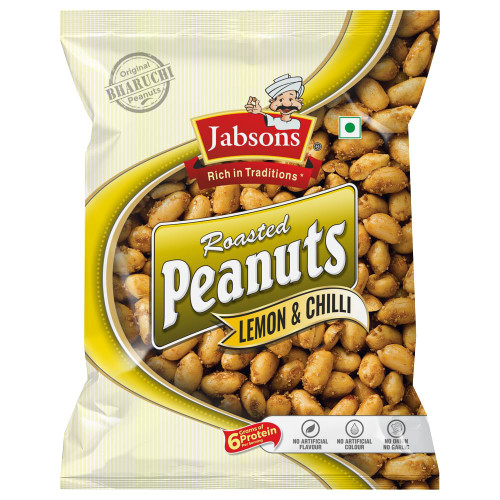 Jabsons - Lemon and Chilli Roasted Peanuts, 140 G