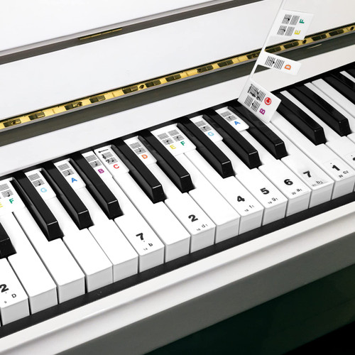 Piano Notes Guide for Beginner - Removable Piano Keyboard Note Labels for Learning for 88 Key Full Size, No Need Stickers, Reusable Piano Notes Guide for Beginner - Removable Piano Keyboard Note Labels for Learning for 88 Key Full Size, No Need Stickers, Reusable