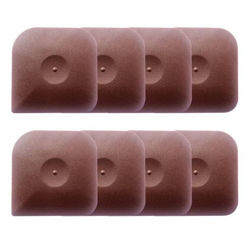 Pan Scrapers Dish Scraper Tool Set, 8Pack Cast iron Cleaner Scraper Multifunctional Scraper Polycarbonate Plastic Pan Pot Scraper, Iron Skillet Scraper Scrubber for Cleaning Grease, Kitchen (Brown)