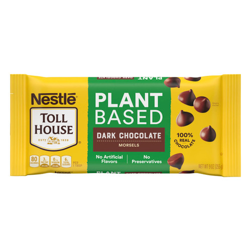 NESTLE TOLL HOUSE Plant Based Dark Chocolate Morsels 9 oz. Bag