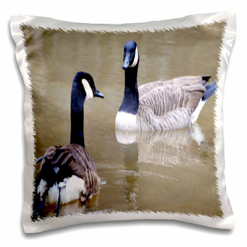 3D Rose pc_34572_1 "Two Geese Pillow Case, 16" x 16"