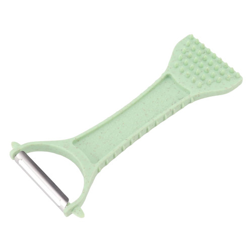 Vegetable Fruit Peeler Potatoes Peeler Cucumber Carrot Grater Stainless Steel Household Tool for Kitchen (Green)