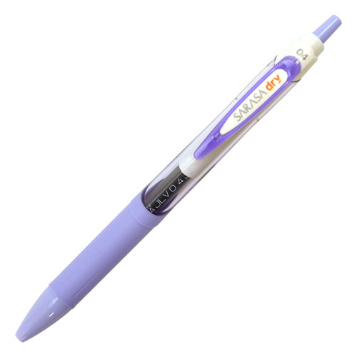ZEBRA SARASA Dry (Gel Ink Ballpoint Pen) 0.4mm / Soft Purple [JJS31-SPU] (Japan Import)
