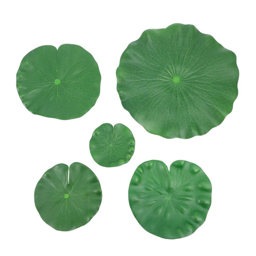 Dewedrt 15 Pieces 5 Kinds Artificial Floating Foam Lotus Leaves Lily Pads Foliage Pond Decor for Pool Aquarium Decoration Dewedrt 15 Pieces 5 Kinds Artificial Floating Foam Lotus Leaves Lily Pads Foliage Pond Decor for Pool Aquarium Decoration