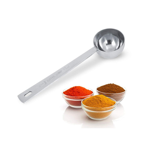 Sacapuntas 15 Mlcoffee Measuring Spoon Stainless Steel Milk Powder Measuring Spoon Seasoning Measuring Spoon for Measuring Baking Measuring