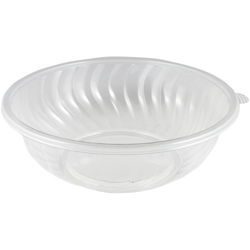 Maryland Swirl Design Round Plastic Bowl - Can Hold 319 Oz Clear, Medium, 1 Pc