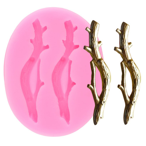 XMOLDNMS Tree Twig Branch Silicone Mold For Cake Decorating Cupcake Topper Candy Chocolate Gum Paste Polymer Clay