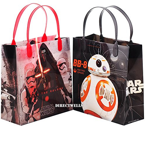 Disney Star Wars Rule The Galaxy Authentic Licensed 12 Party Favor Reusable Goodie Medium Gift Bags 8" Disney Star Wars Rule The Galaxy Authentic Licensed 12 Party Favor Reusable Goodie Medium Gift Bags 8"