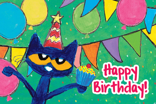 Teacher Created Resources Pete The Cat Happy Birthday Postcards