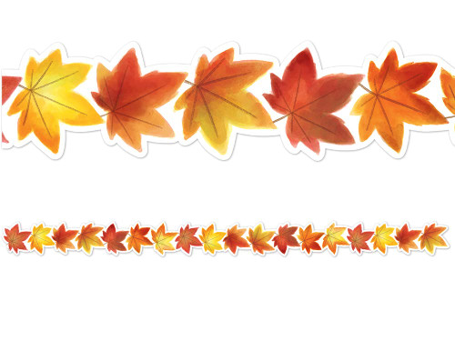 Teacher Created Resources Fall Leaves Die-Cut Border Trim Teacher Created Resources Fall Leaves Die-Cut Border Trim