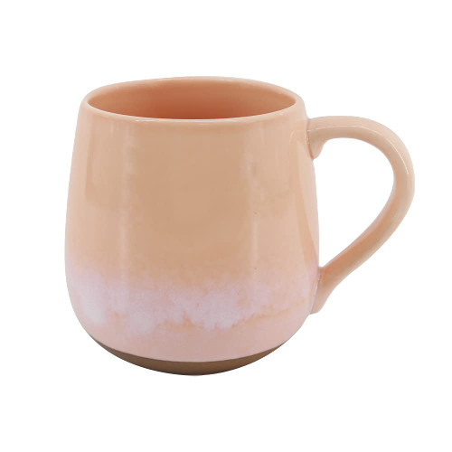 COLLECTIVE HOME - Reactive Glaze Coffee Mug Ceramic Tea Cup for Office and Home, 18 oz, Dishwasher and Microwave Safe(Pink)