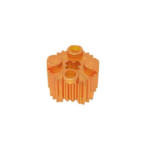 Eske Kouri Gobricks GDS-748 Profile Brick 15.83 W. Cross Compatible with 92947 All Major Brick Brands Toys,Building Blocks,Technical Parts,Assembles DIY (20 PCS,182 Trans-Orange(120))