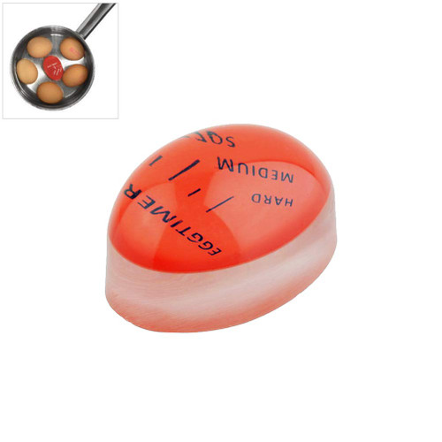 Egg Timer, Color Changing Indicator Egg Timer Cooking Kitchen Egg Timer for Boiling Soft Hard Boiled Eggs for Home Apartment Restaurant (Assorted Color)