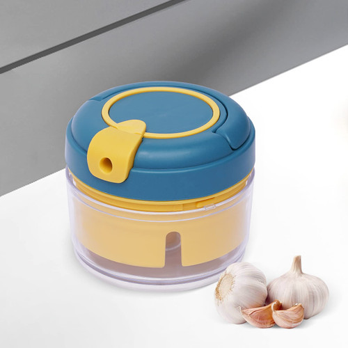 Hand Pull String Food Chopper Manual Processor Vegetable Garlic Veggie Chopper Portable Mincer Onion Cutter for Veggies,Ginger, Fruits, Nuts, Herbs