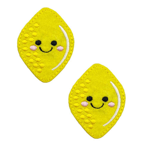Cute-Patch Self-Adhesive Lemon Embroidered Iron On Patches