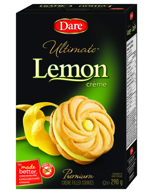 Dare Ultimate Lemon Creme Filled Cookies, 290g/10.2oz, (Imported from Canada) Dare Ultimate Lemon Creme Filled Cookies, 290g/10.2oz, (Imported from Canada)