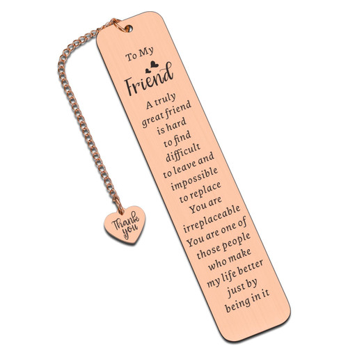 Bookmarks for Women Gifts for Best Friend Book Lovers Friendship Gifts for Best Friend Women Inspirational Gifts for Women Sentimental Gifts for Friend Birthday Galentines Gifts for Female Friend