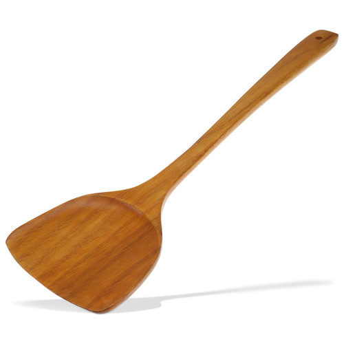 TIDTALEO 1pc Wood Cooking Utensils Kitchen Utensil Spatula Nonstick Wood Nonstick Spatulas Wooden Spatula Wok Cooking Scoop Pancake Spatula Wooden Eggs Long Handle Shovel Bamboo