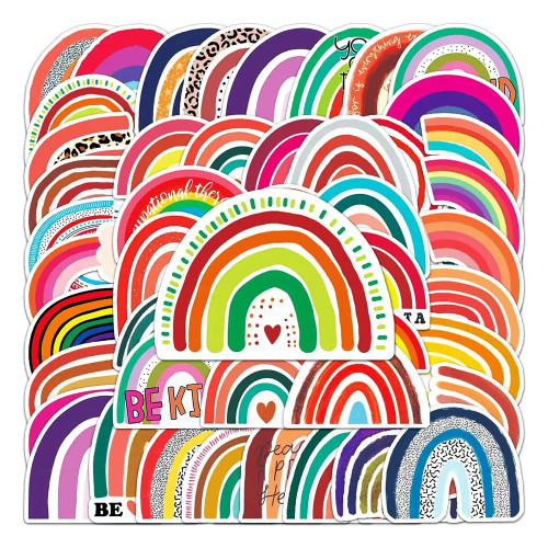 Rainbow Bridge Stickers |50Pcs Rainbow Waterproof Vinyl Decals for Water Bottles Laptop Luggage Cup Computer Mobile Phone Skateboard Rainbow Bridge Stickers |50Pcs Rainbow Waterproof Vinyl Decals for Water Bottles Laptop Luggage Cup Computer Mobile Phone Skateboard