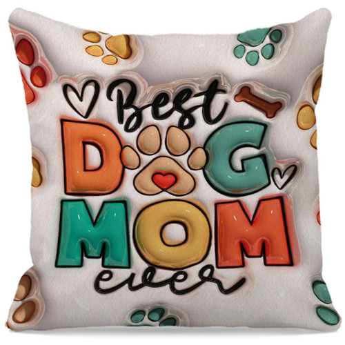 grapehiker Dog Mom Gifts Pillow Covers 18x18, Best Dog Mom Gifts, Dog Mom Gifts for Women, Gifts for Dog Moms, Dog Owner Gifts for Women, Dog Lovers Gifts for Women